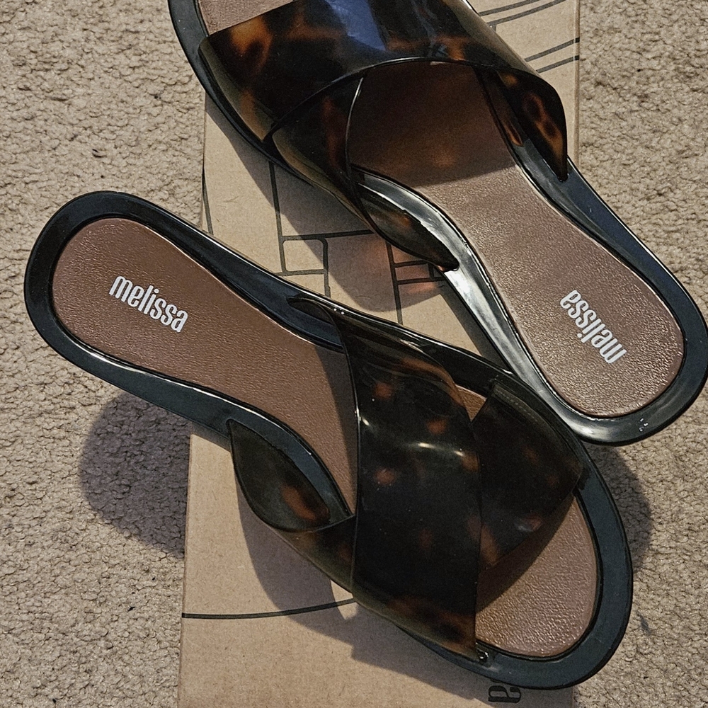 Melissa Women's Tortoise Shell Slide Sandals